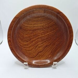 Billy Jenkins Hand Turned Wood Bowl 2017 Signed Artisan Studio Pottery 8 Inch